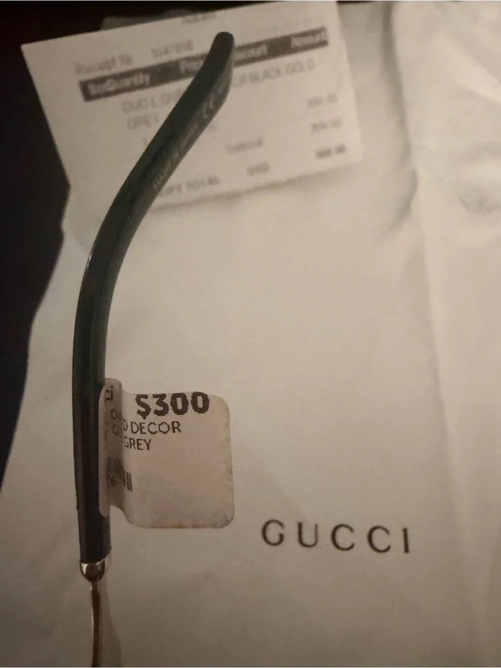 Gucci Women's Black Frame Sunglasses with Dark Gradient Lenses